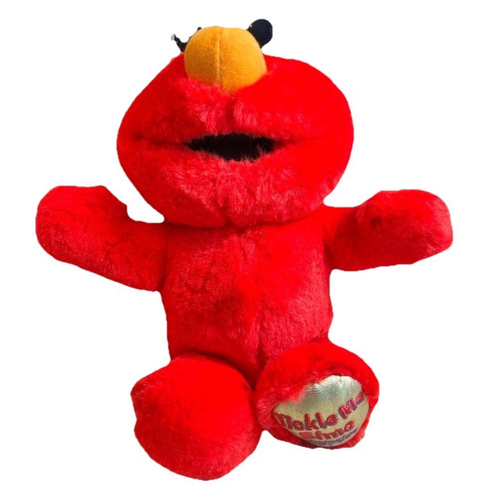 Vintage Sesame Street Tickle Me Elmo  Surprise Working Animated ‎ Plush Toy 2000